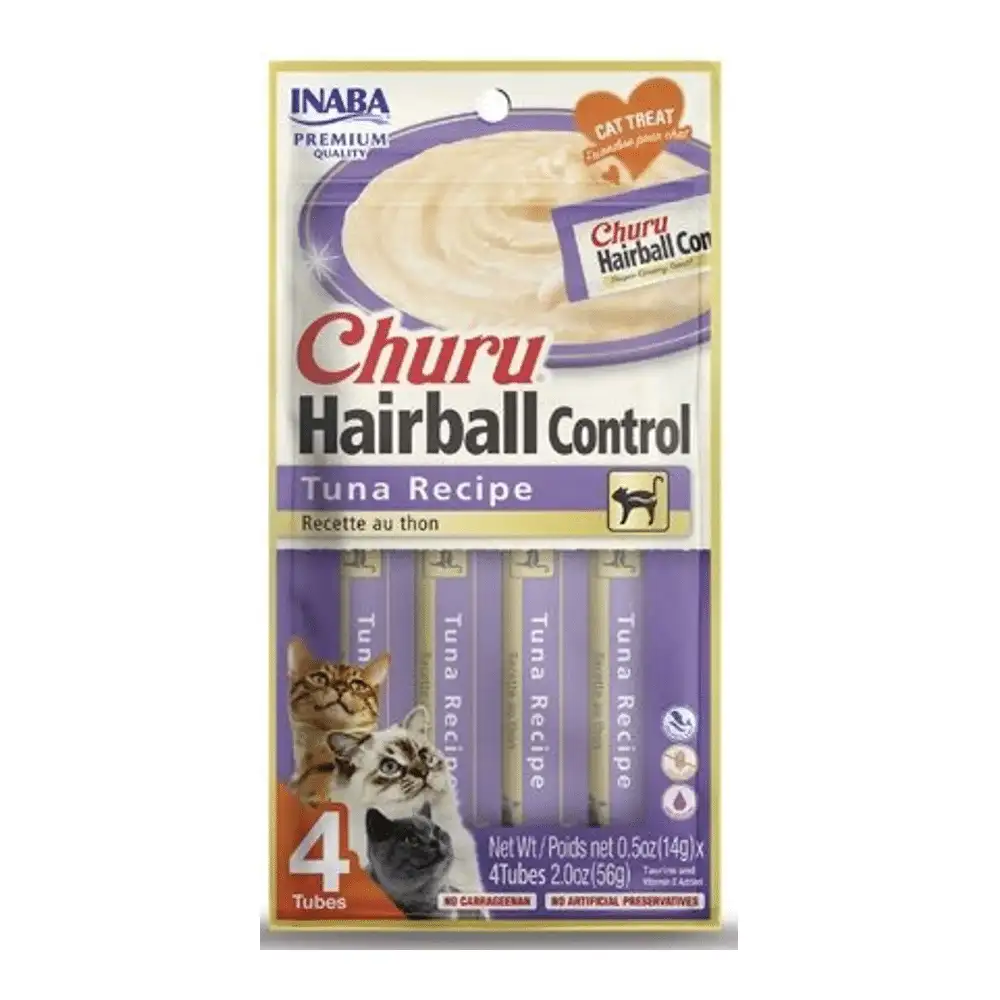 Churu Cat Puré Bola de pelo Receta de Atún 4x14g