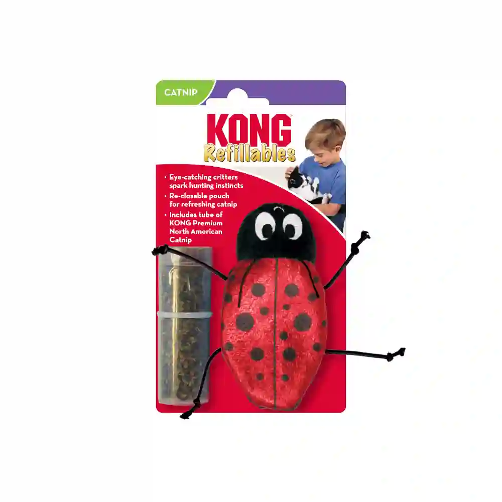 Kong Mariquita Rellenable de Catnip