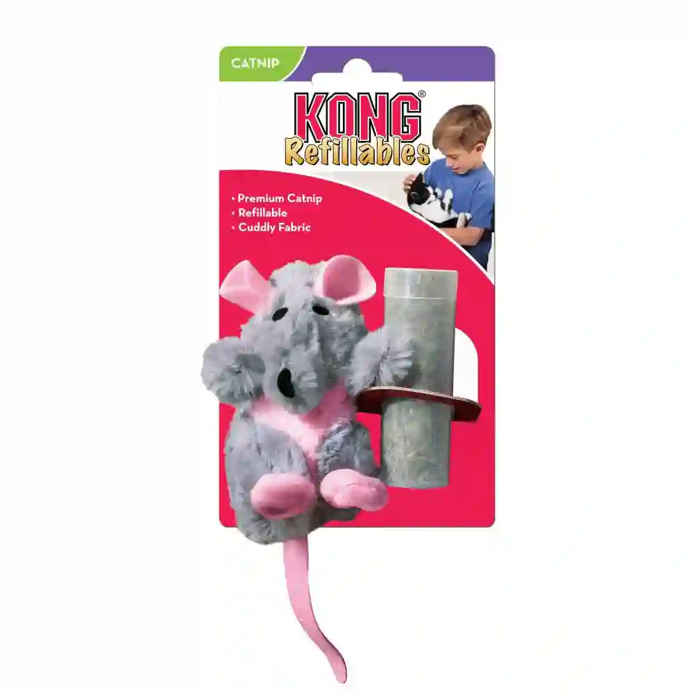 Kong Rata Rellenable de Catnip