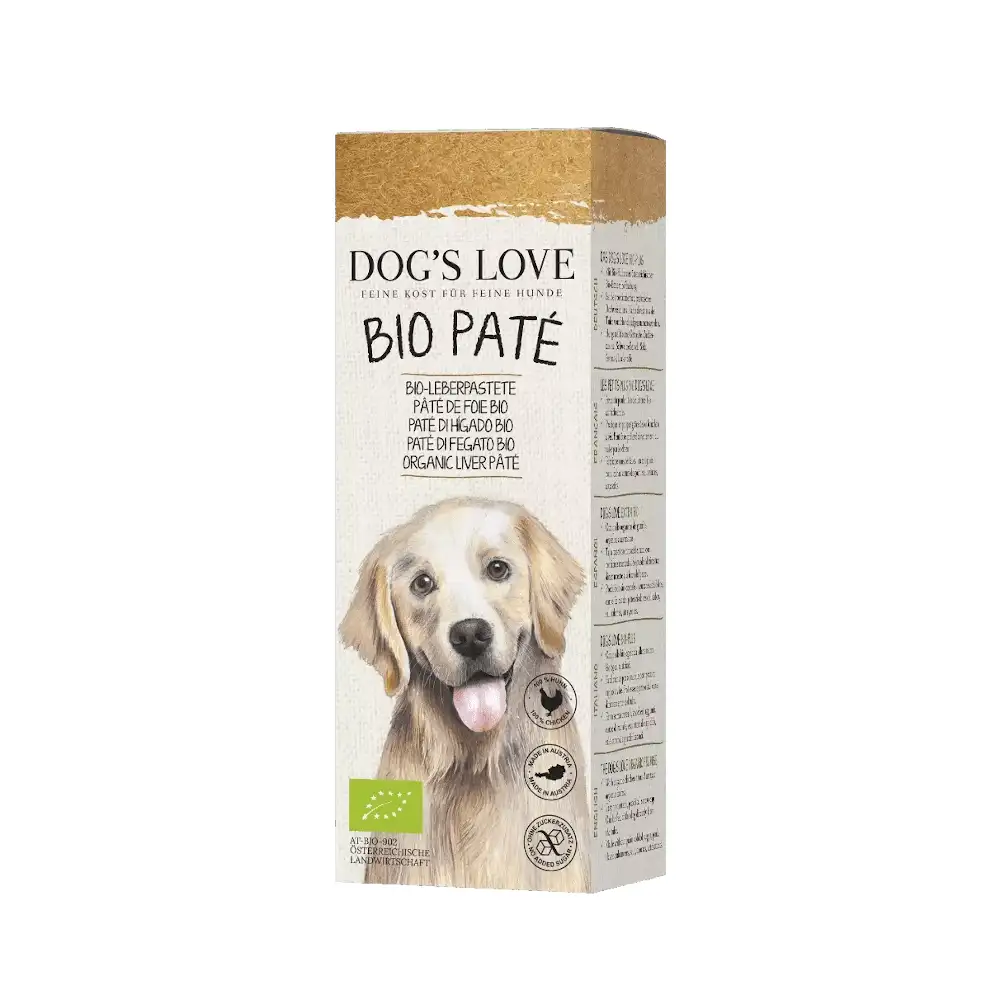 El amor del perro Paté de Hígado de Pollo bio para perros 80g