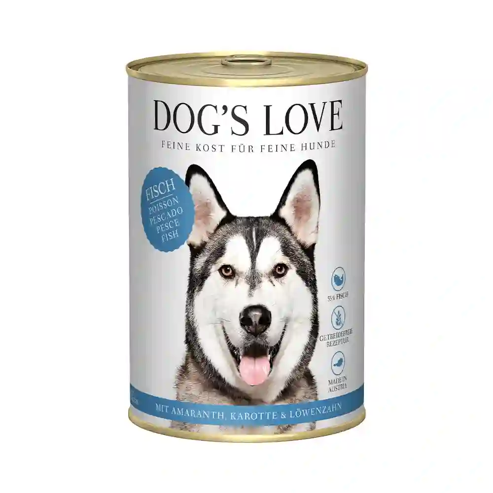 Amor del perro Lata Pescado Para Perros