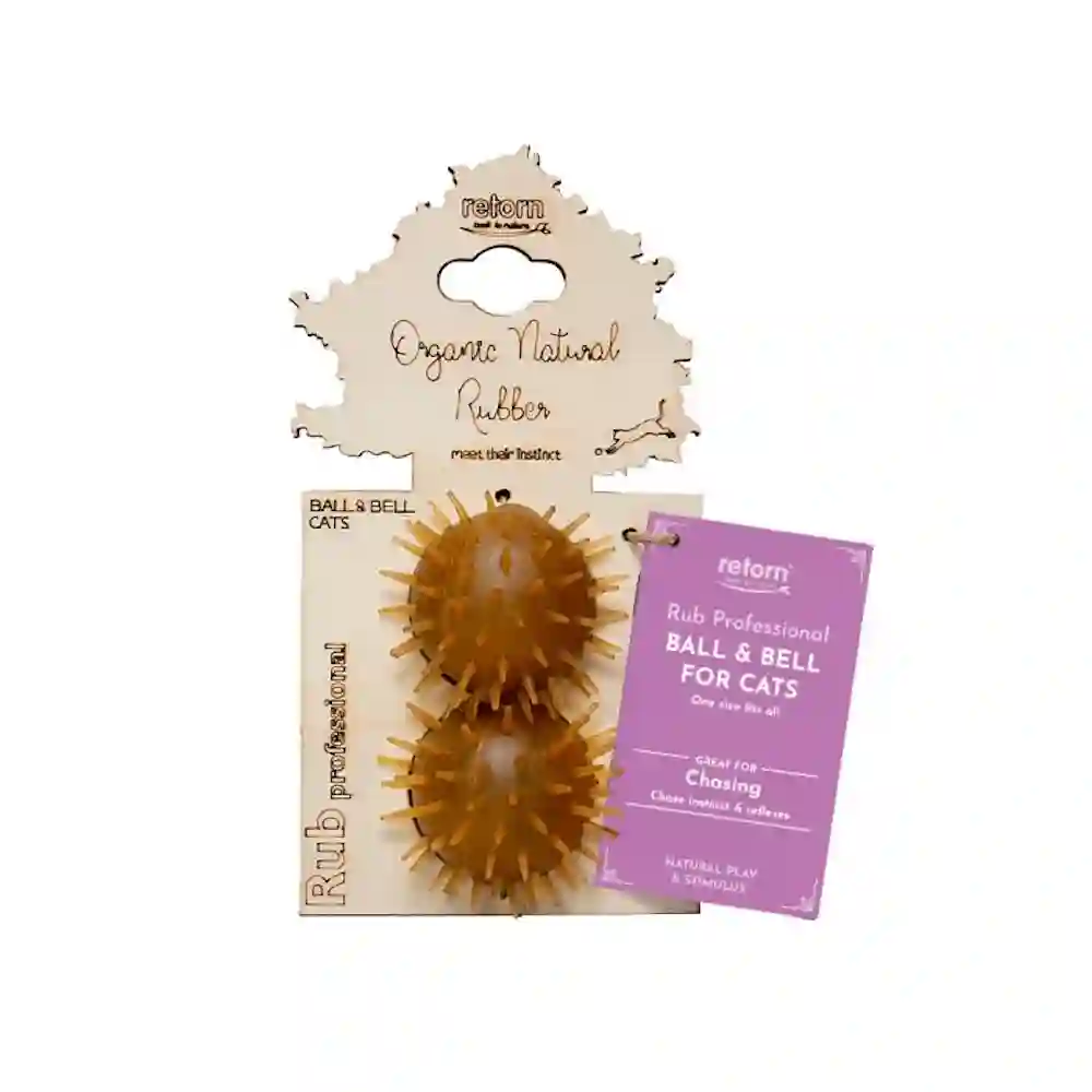 Juguete Para Gatos Rub Ball & Bell Cats x 2