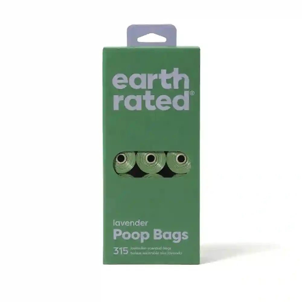 Pack de la Tierra Rollos de Bolsas Con Olor A Lavanda Para Excrementos