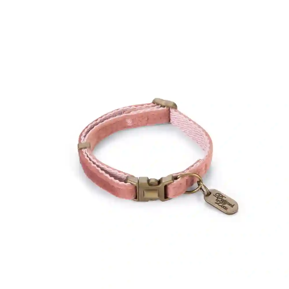 Collar Velura Rosa para Perro