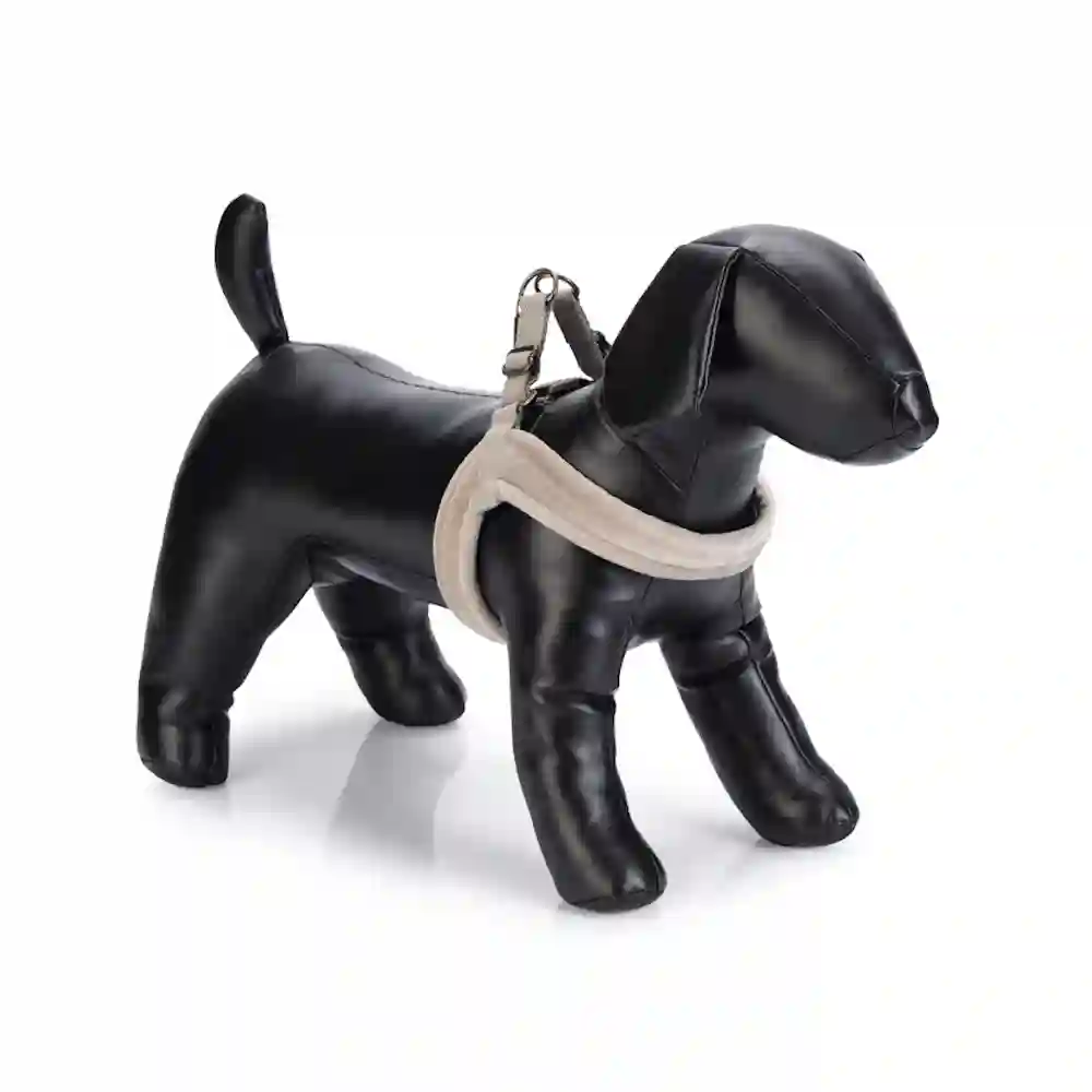 Arnés Velura Gris para Perro