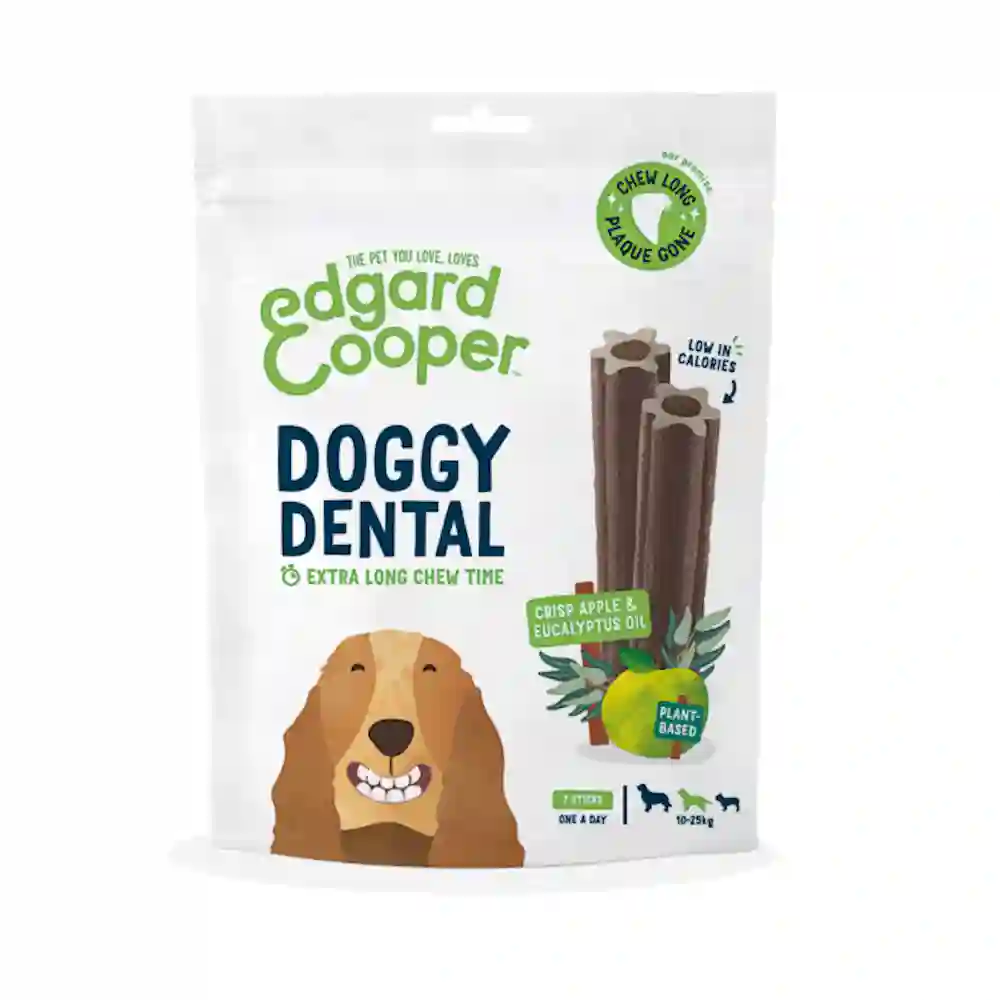 Edgard Cooper Doggy Dental Manzana y Eucalipto Medio 7UDS