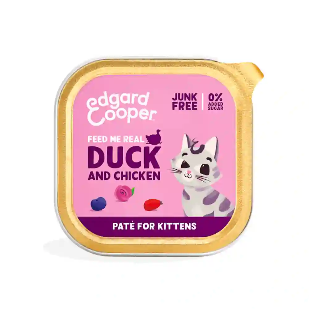 Edgard Cooper Tarrina Pato y Pollo (Paté) para Gatitos 85g