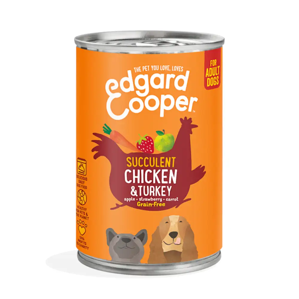 Edgard cooper lata pollo y pavo para perros 400g