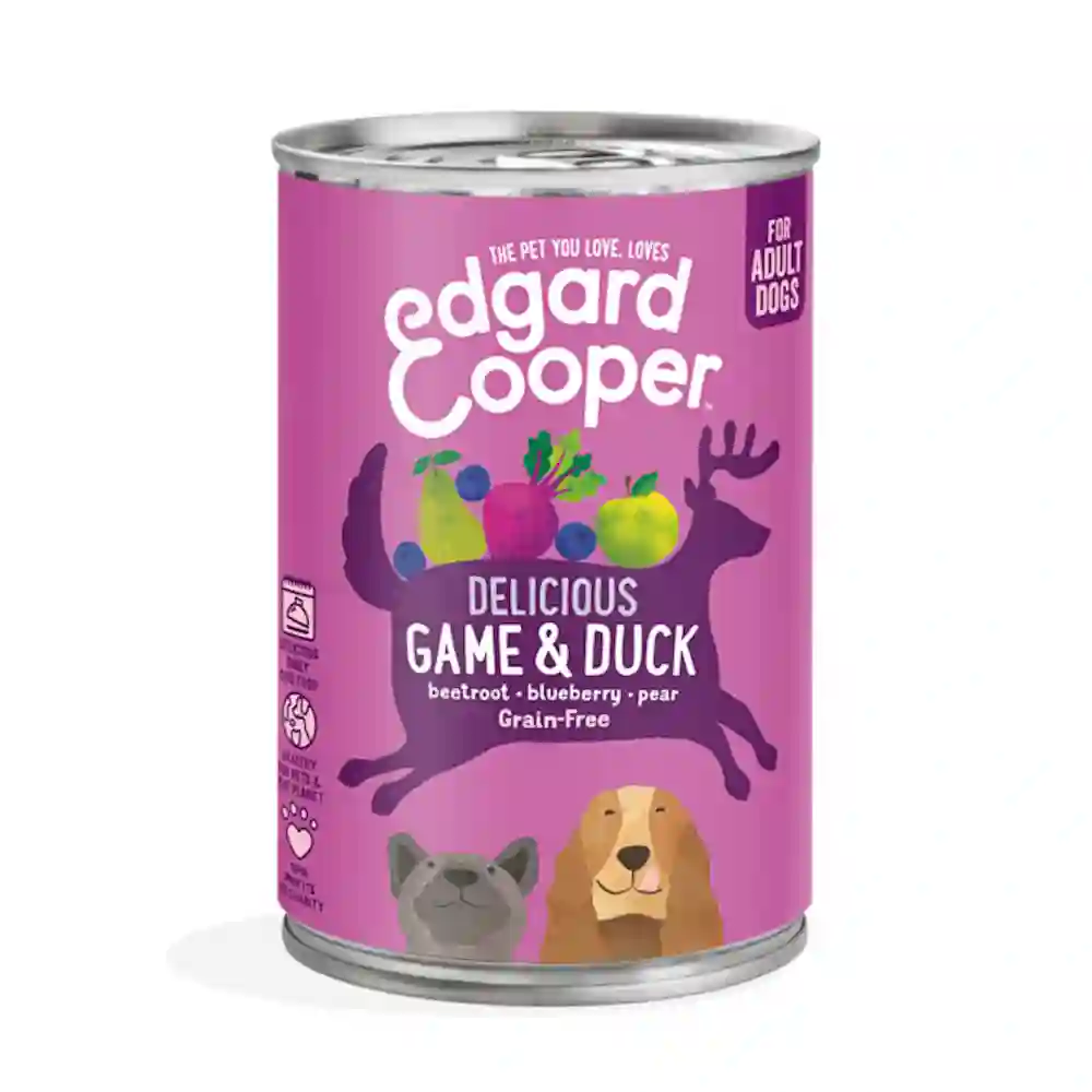 Edgard Cooper Lata Venado y Pato para Perros 400G