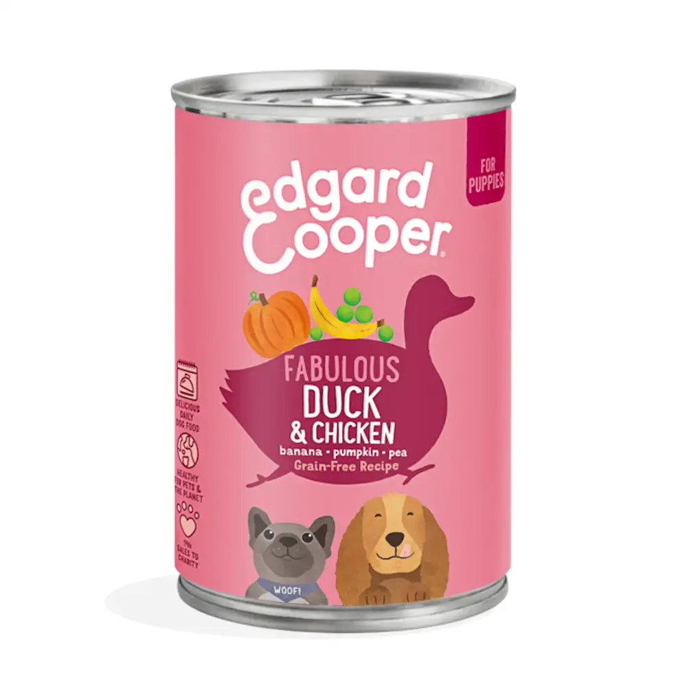 Edgard Cooper Lato Pato y Pollo para Cachorros 400G