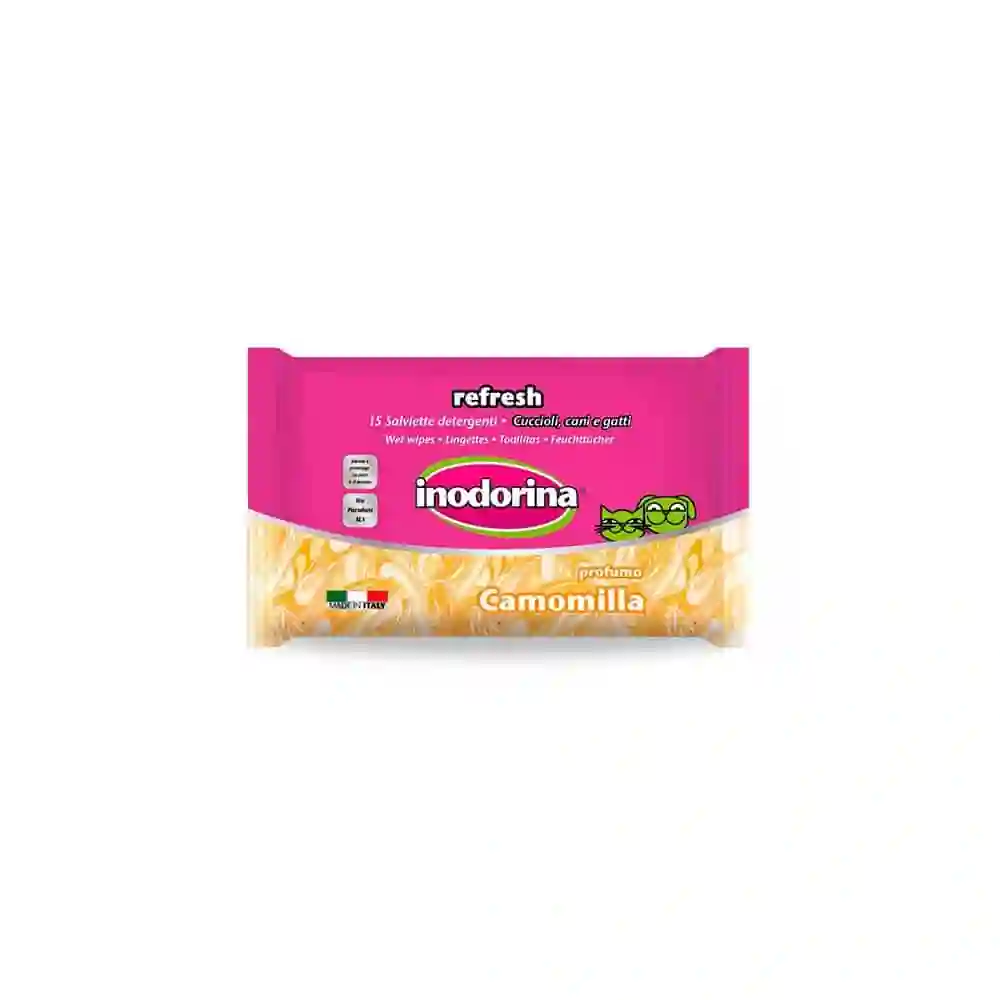 Inodorina Toallitas Refresh Manzanilla 15uds
