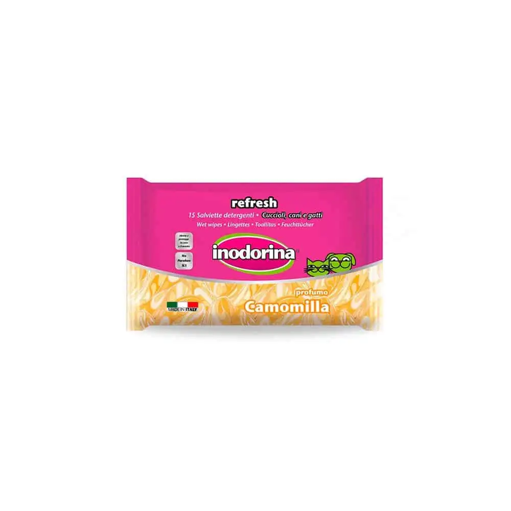 Inodorina Toallitas Refresh Manzanilla 15uds