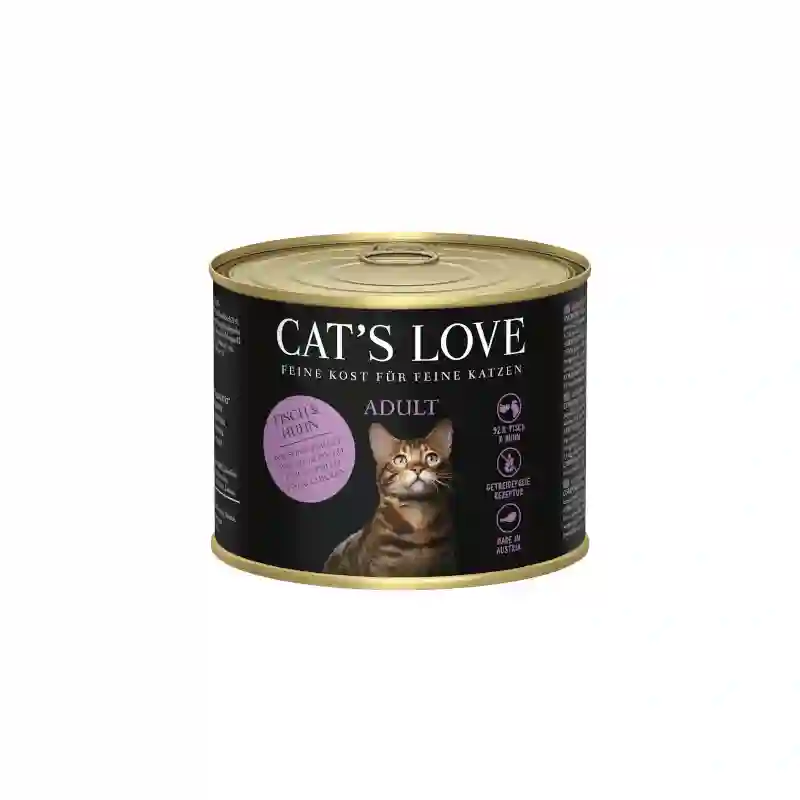 Cat's Love Lata Adult Pescado y Pollo 200g