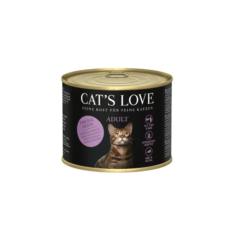 Cat's Love Lata Adult Pescado y Pollo 200g