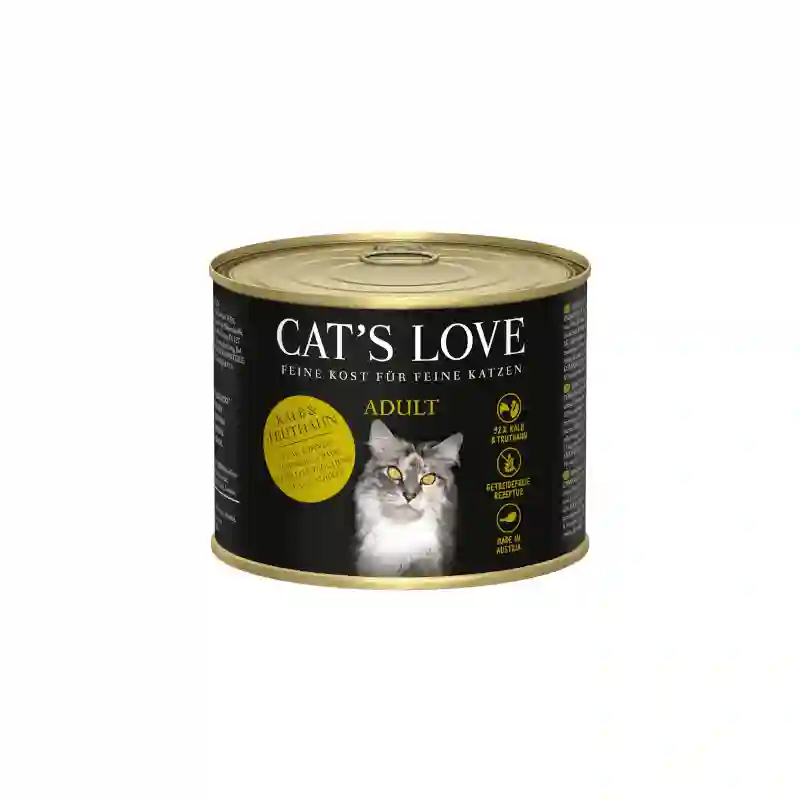 Cat's Love Lata Adult Ternera y Pavo 200g