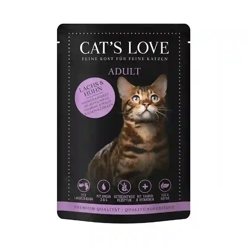 Cat's Love Sobre Adult Salmón y Pollo 85gr