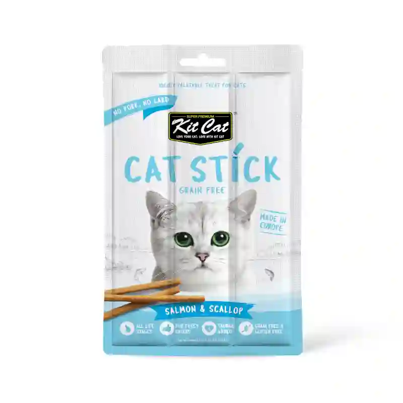 Kit Cat Cat Stick - Salmón y Vieira 15g