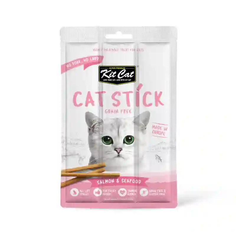 Kit Cat Cat Stick - Salmón y Marisco 15G
