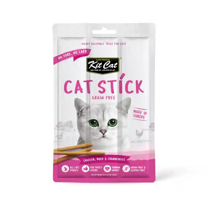 Kit Cat Cat Stick - Pollo, Pato y Arándanos 15g