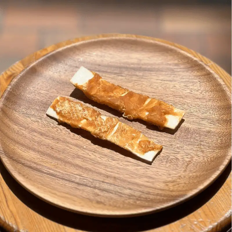 Tiras de Piel Con Pollo
