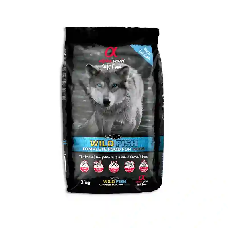 Alfa Spirit Alimento Completo Semihúmico Wild Fish Para Perros