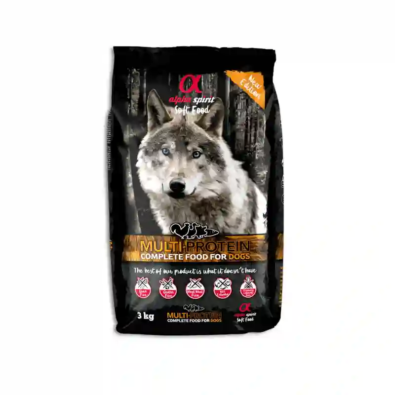 Alpha Spirit Alimento Completo Semihúmico multiproteína para perros