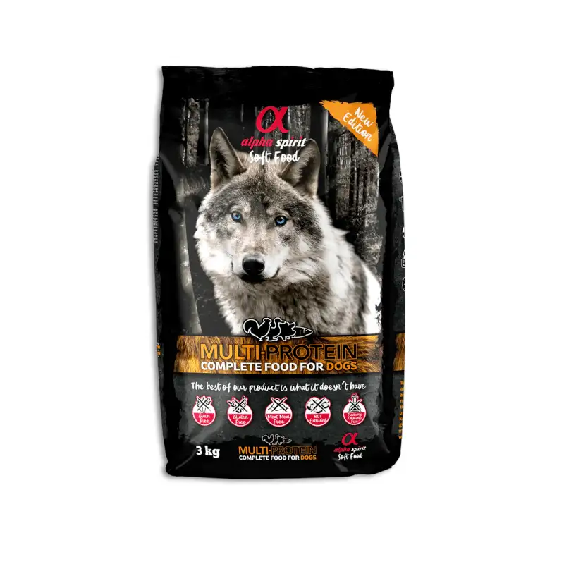 Alpha Spirit Alimento Completo Semihúmedo Multiprotein para Perros
