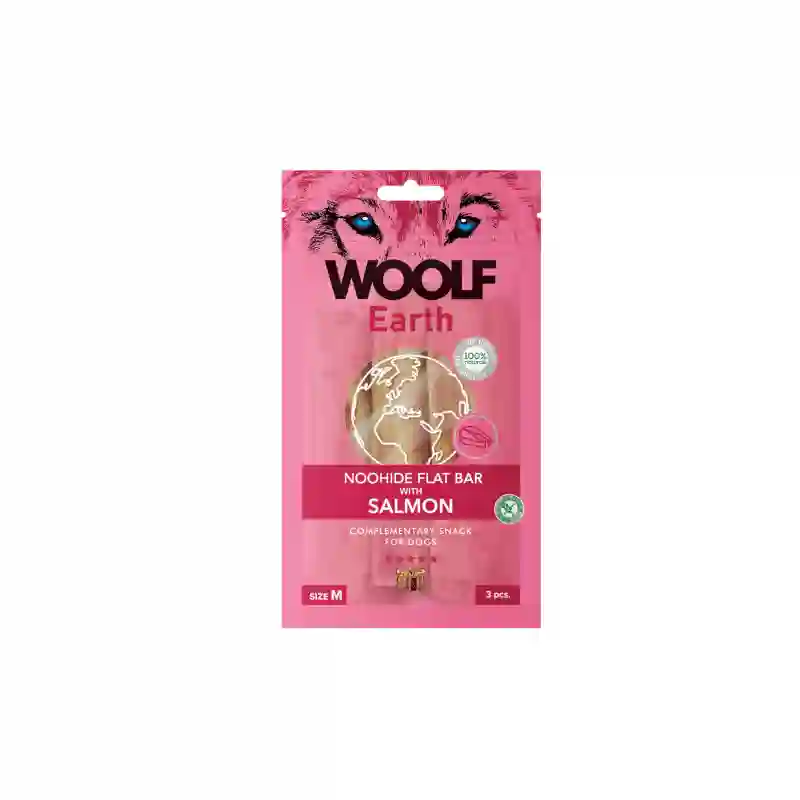 Woolf Earth Noohide Sticks Salmón M 90G