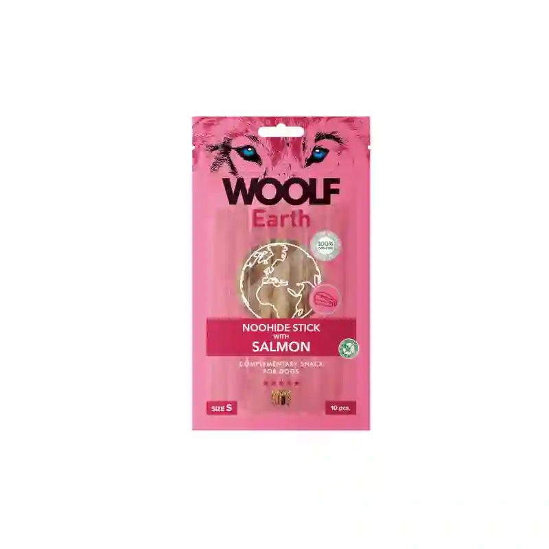 Woolf Earth Noohide Sticks Salmón S 90G