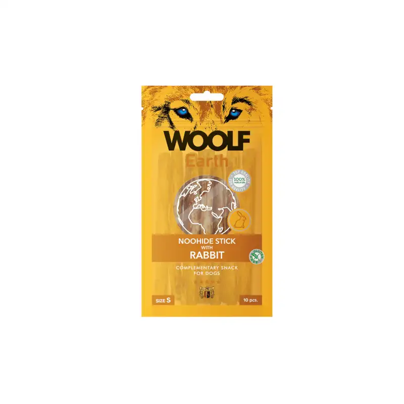 Woolf Earth Noohide Sticks Conejo S 90G