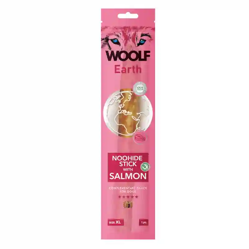 Woolf Earth Noohide Sticks Salmón XL 85G