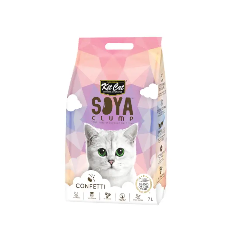Kit Cat Soya Clump Harina de Saja Bio - Confetti 7L