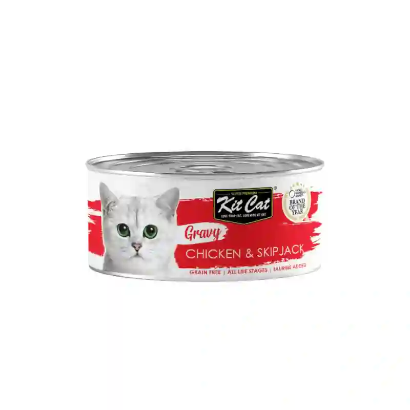 Kit gato lata salsa pollo y bonito en salsa 70g