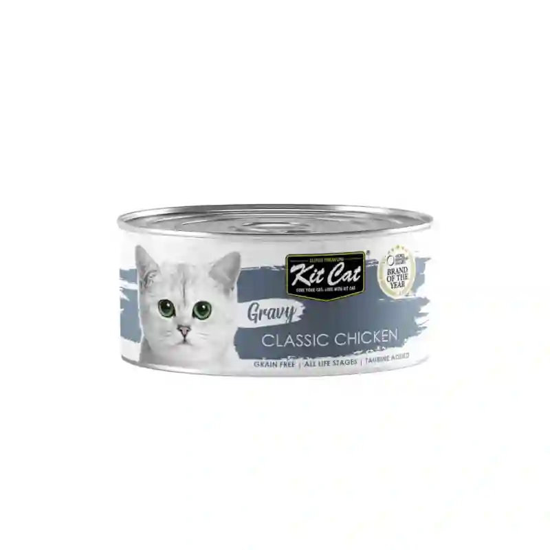 Kit Cat Lata Gravy Pollo Classic en Salsa 70G