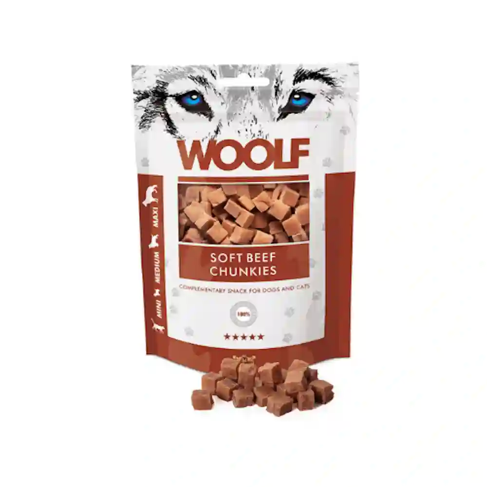 Woolf Snacks Dados de Ternera 100g