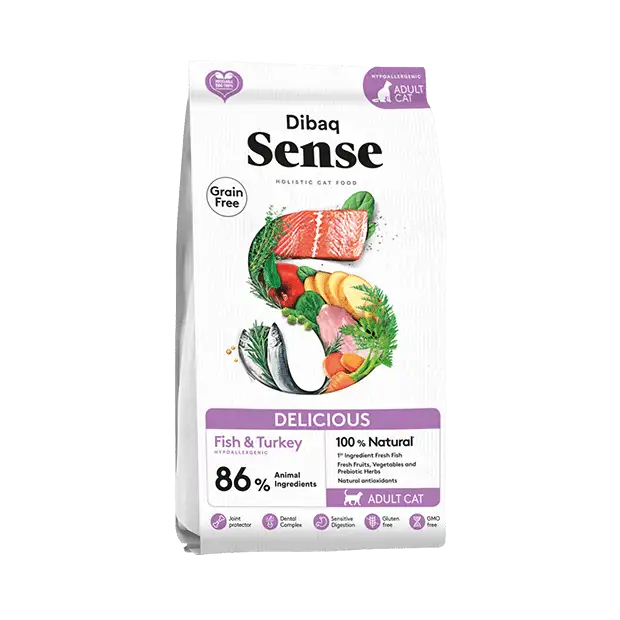 Dibaq Sense Cat Grain Free Pescado y Pavo Delicious