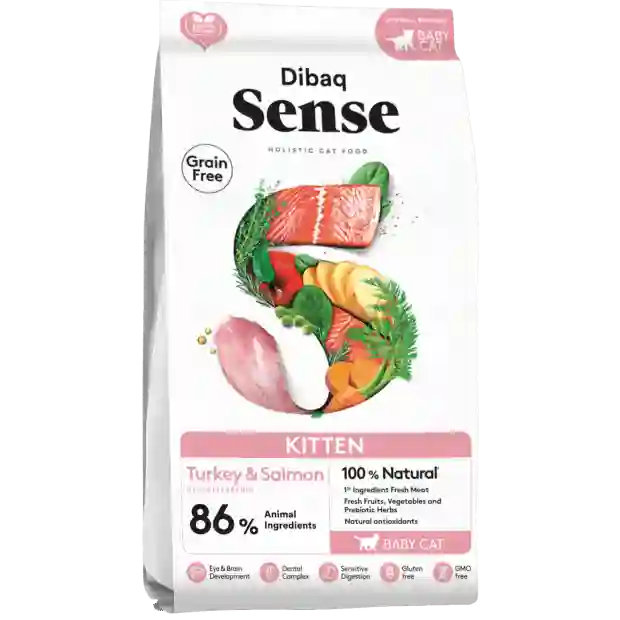 Dibaq Sense Cat Grain Free Pavo Y Salmon Kitten