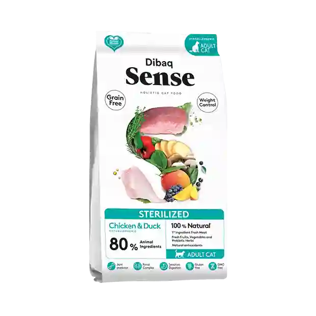 Dibaq Sense Cat Grain Free Pollo y Pato Esterilizado