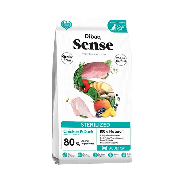 Dibaq Sense Cat Grain Free Pollo y Pato Esterilizado