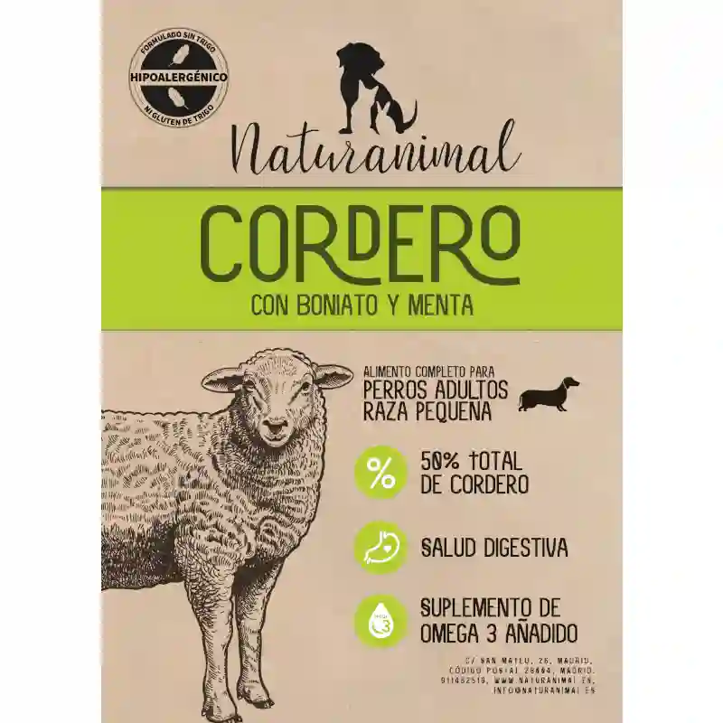 Receta de Naturanimal de Corero para Perros de Razas Pequeñas