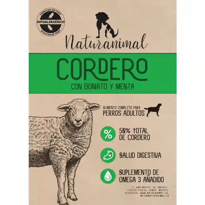 Receta de Cordero para perra