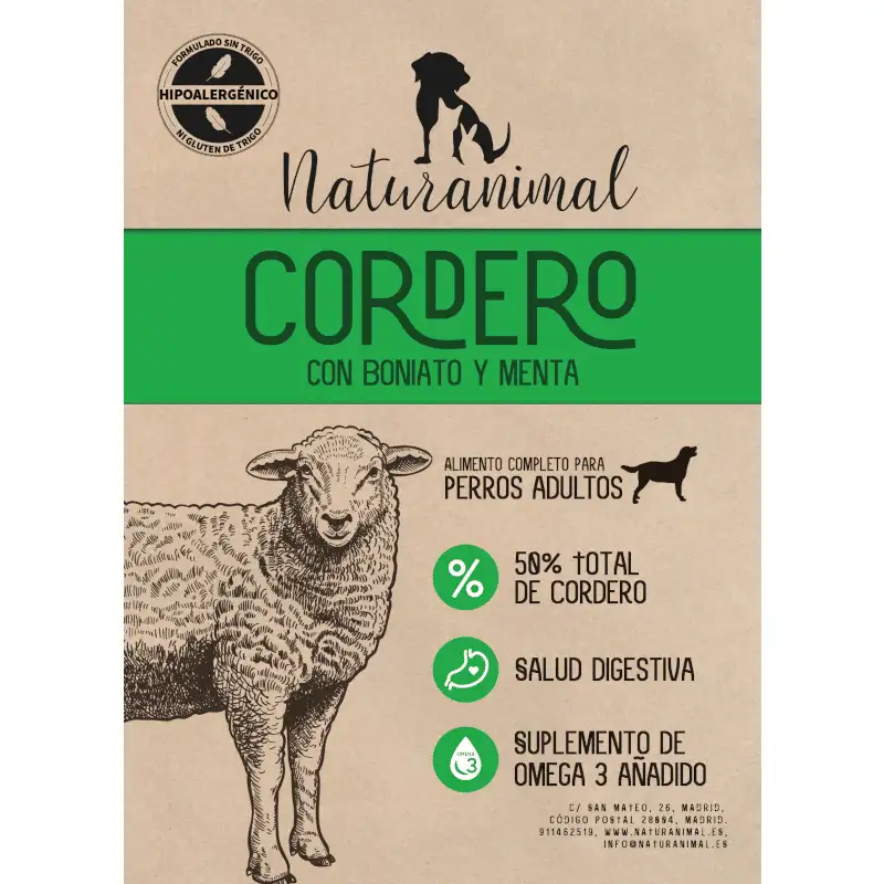 Receta de Cordero para perra