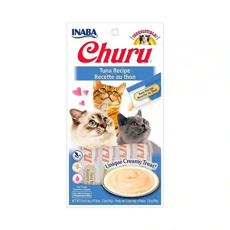 Churu Cat Puré Receta de Atún 4x14g