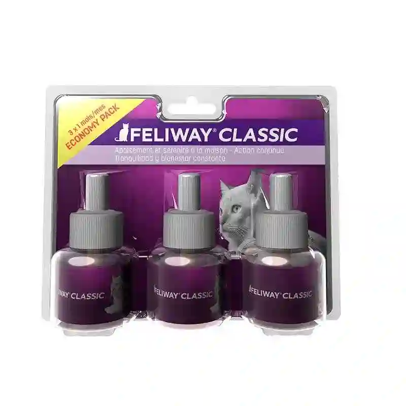 Feliway Classic Pack Ahorro 3 Recambios 3 Meses 3x48ml