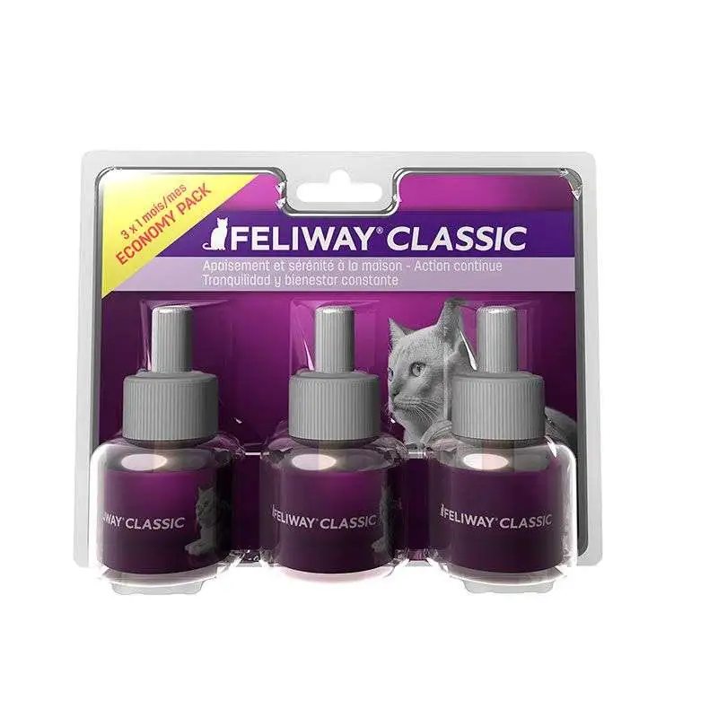 Feliway Classic Pack Ahorro 3 Recambios 3 Meses 3x48ml
