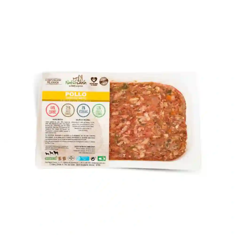 Naturcanina Menú de Pollo para Perros BANDEJA DE 1KG
