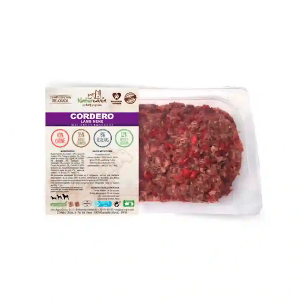 Naturcanina Menú de Corero para Perros Bandeja de 1kg