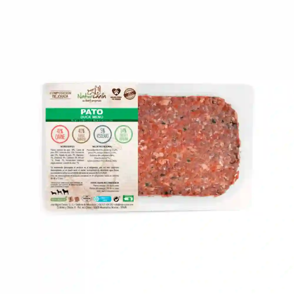Naturcanina Menú de Pato para Perros