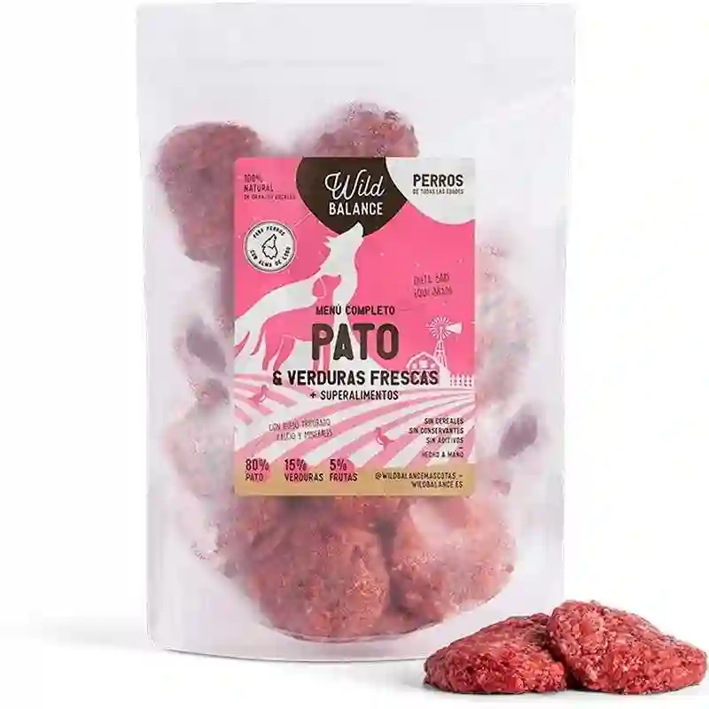 Wild Balance Menú BARF de Pato con Verduras frescas para perros