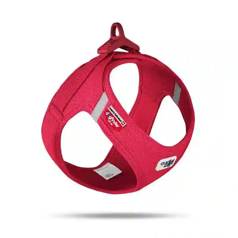 Curli Arnés Air Mesh Brown Rojo